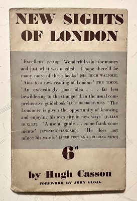 1938 NEW SIGHTS of LONDON 1st Ed. Modern Architecture Guide INTERNATIONAL STYLE