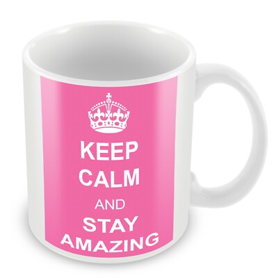 Keep Calm and Stay on Amazing Keramik 11 Unzen Geschenk Tasse