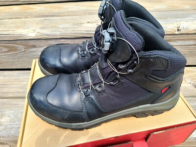 Red Wing Boots BOA Mens 13D Tradesman Waterproof Hiker Boot 6614 Black  Leather