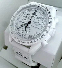 OMEGA X SWATCH SpeedMaster MoonSwatch MISSION TO MOONPHASE-FULL MOON AUTHENTIC!