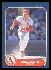 1986 Fleer Update #U-50 - Mike Heath - St. Louis Cardinals