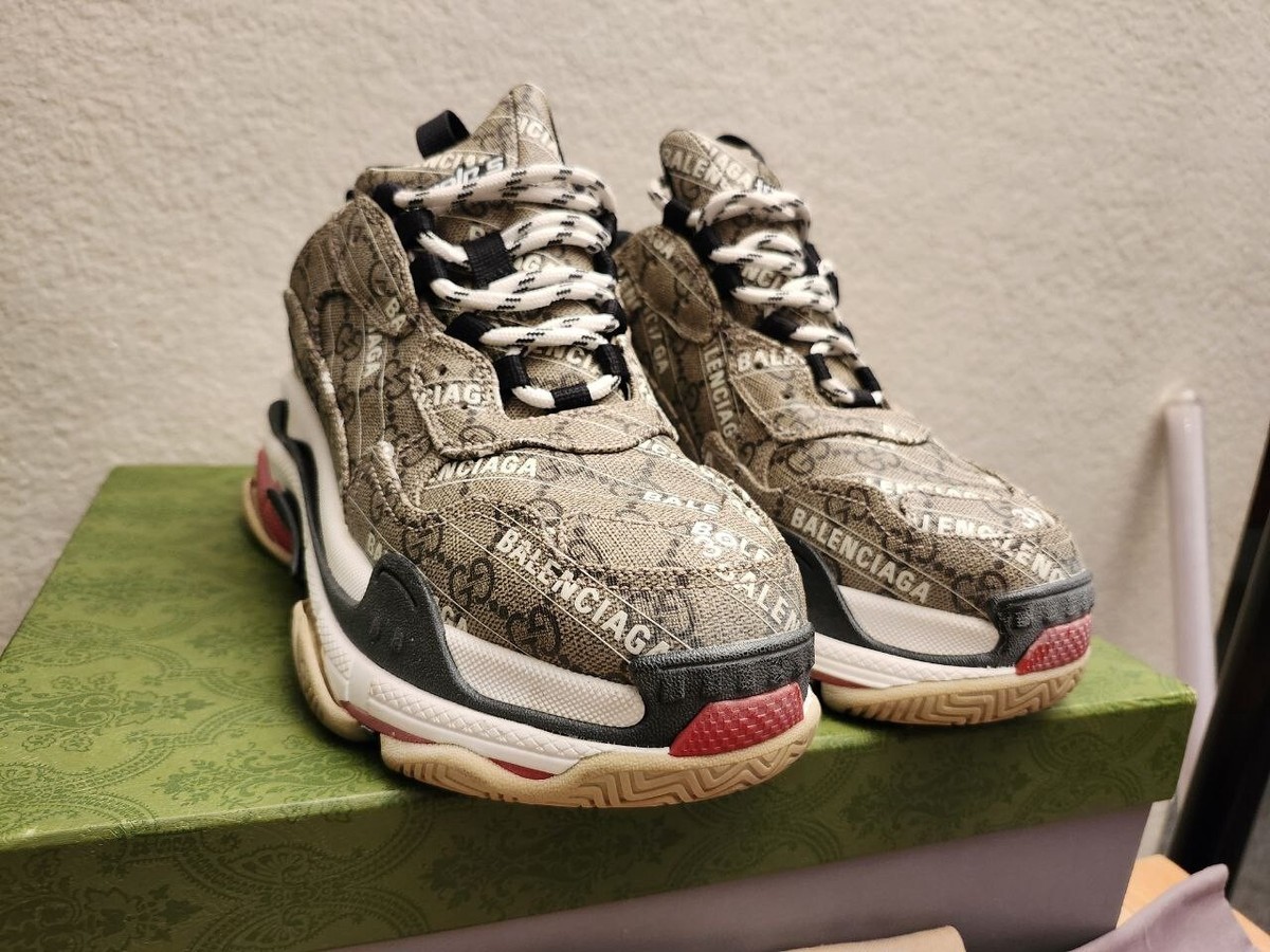 Balenciaga X Gucci Triple S Sneaker 'The Hacker Project' Sz- 9