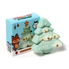 Image of Christmas Tree Shaped Bath Bomb - UK Handmade Festive Gift Boxed