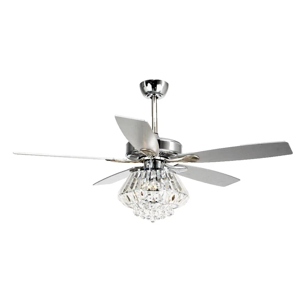 Nickel Contemporary Ceiling Fans with Light