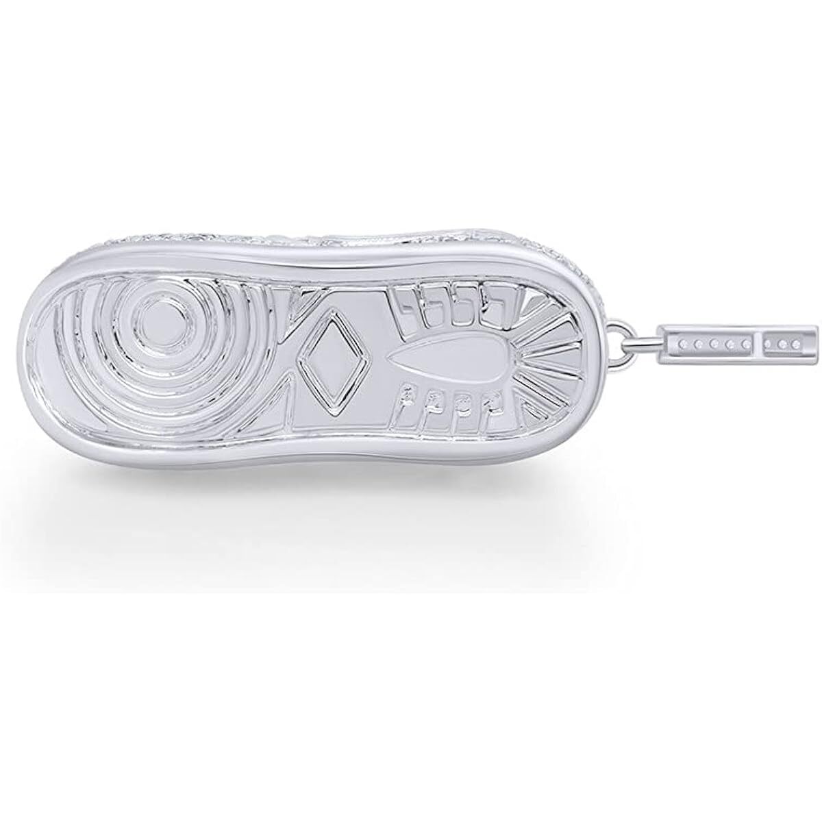 1 Ct Men's Shoe Charm Pendant Necklace Lab Grown Diamond 10k Gold 18 ...