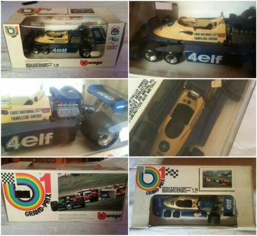 Modellini statici di auto da corsa Formula 1 Burago tyrrell