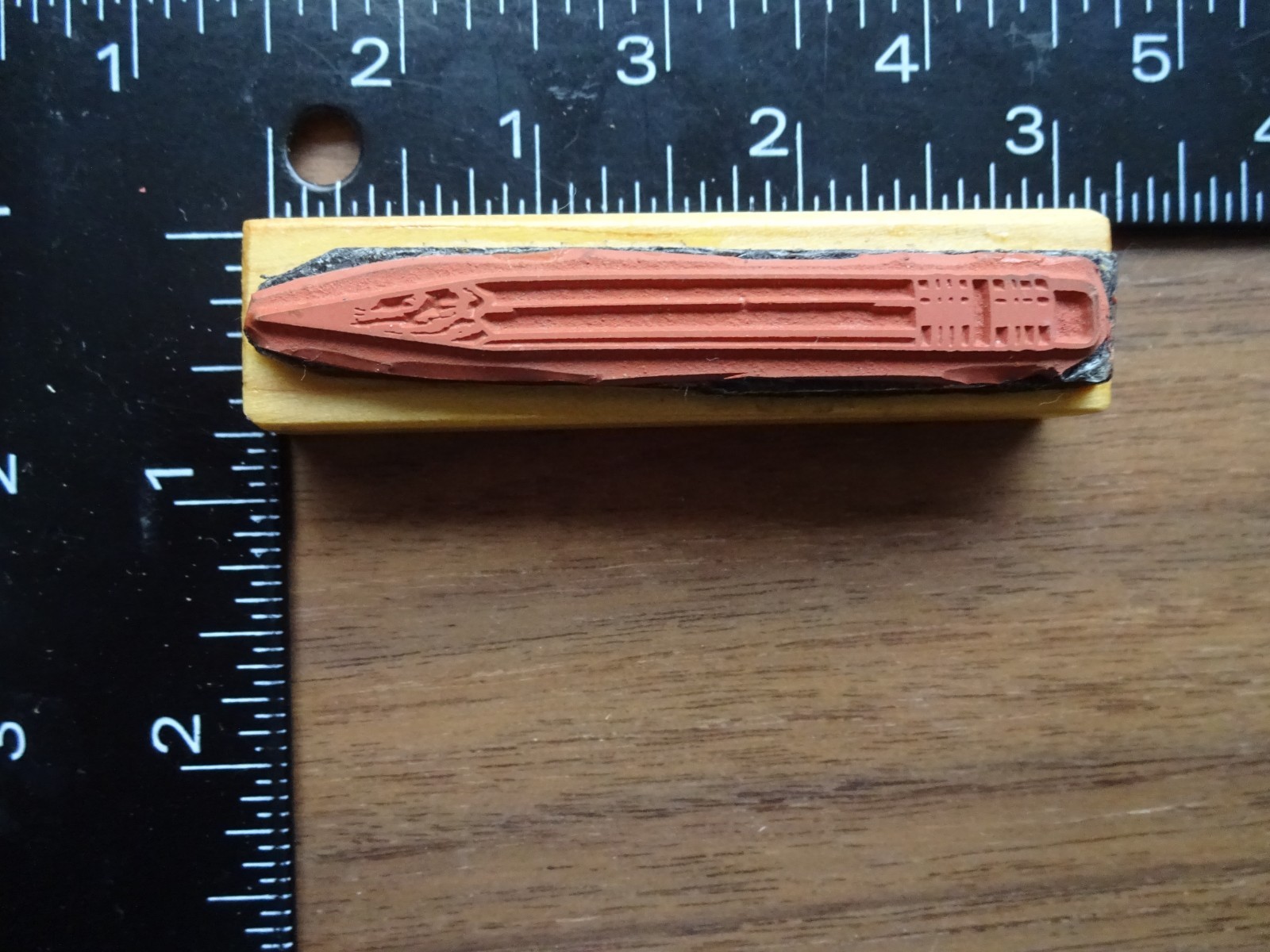 PENCIL Writing Instrument School Drawing Art Rubber Stamp Unk