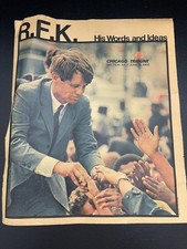 Robert Kennedy RFK Chicago Tribune June 11, 1968 Newspaper Section 3A - 12 Pages