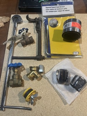 New Plumbing Tools Brass fixtures Lot Misc Basin wrenches