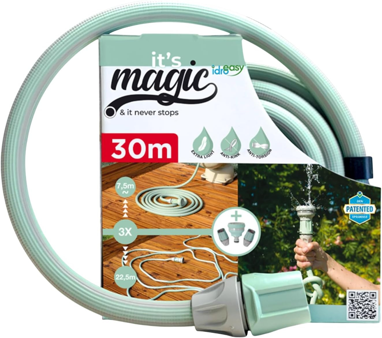 Canna Irrigazione 30m Magic Soft Smart | Idroeasy Estensibile