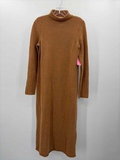 Pre-Owned Madewell Tan Size Small Cashmere Midi Long Sleeve Dress