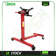 Engine Stand 360 Degree Head Motor Hoist Dolly Mover Auto Repair Jack 1000 lbs