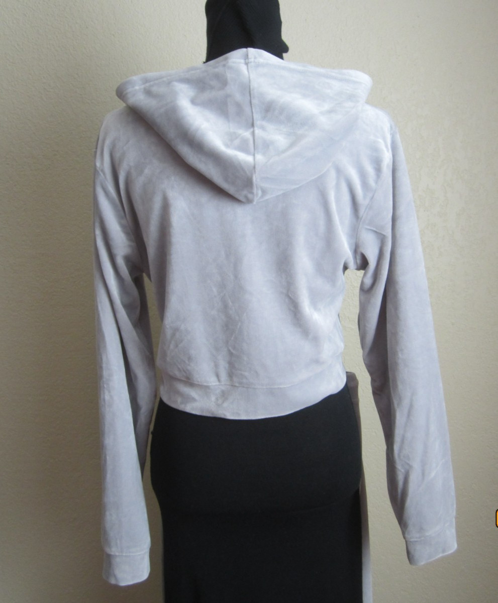 Roma Concept by rosee Women's Gray Velour 2 piece Hoodie Leggings Set Size XL