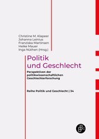 Christine M. Klapeer (U. A.) | Politik Und Geschlecht | Buch | Deutsch (2024)