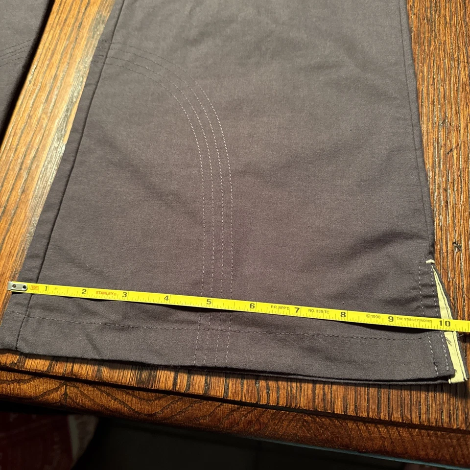 Iguana Med Small Petite Charcoal Scrub Pants. Drawstring. - Image 2 of 4