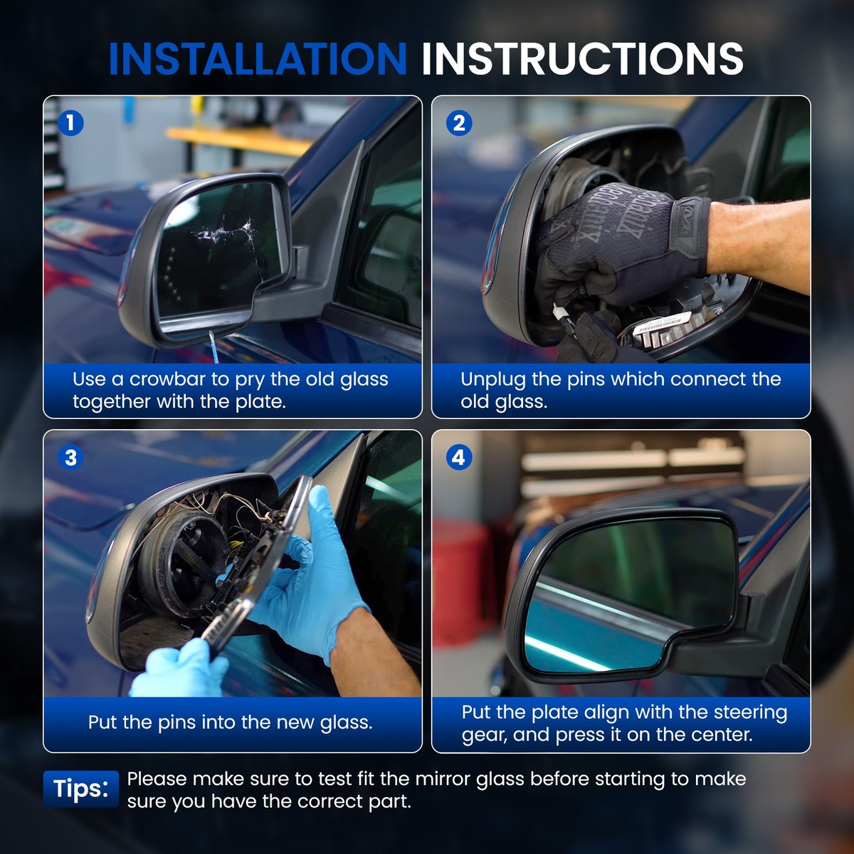 Passenger Side Mirror Glass For DODGE RAM 1500 2500 Truck 2009 - Foto 10