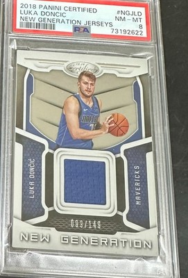 2018 Panini Certified New Generation Jerseys #NGJLD Luka Doncic PSA 8 NM/MINT