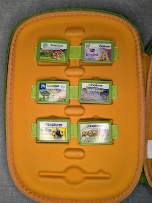 6 Leap Frog LeapPad Explorer Learning Game lot  LeapPad 1 2 3 XDI Ultra + Case