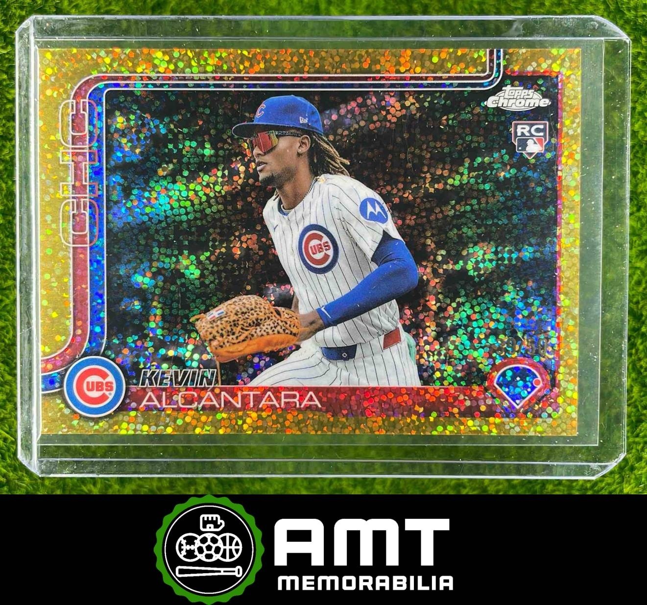 Kevin Alcantara Image Variation /50 2025 Topps Chrome RC Gold Speckle Cubs #173