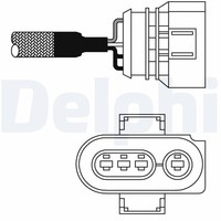 ES10979-12B1 Delphi Lambdasonde FüR Audi,Seat,Vw