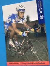 cycling paris roubaix cyclisme 2005 tom boonen signe