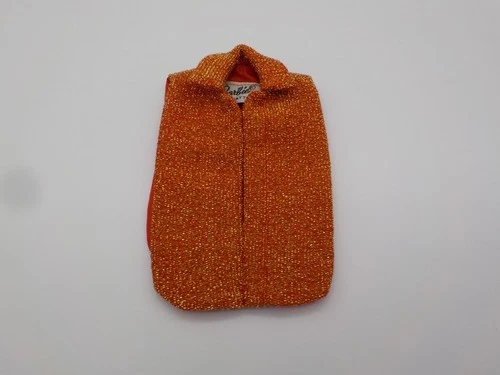 MATTEL 1960s Vintage Barbie's HOSTESS SET 1034 (1965) MINT red gold lame TABARD