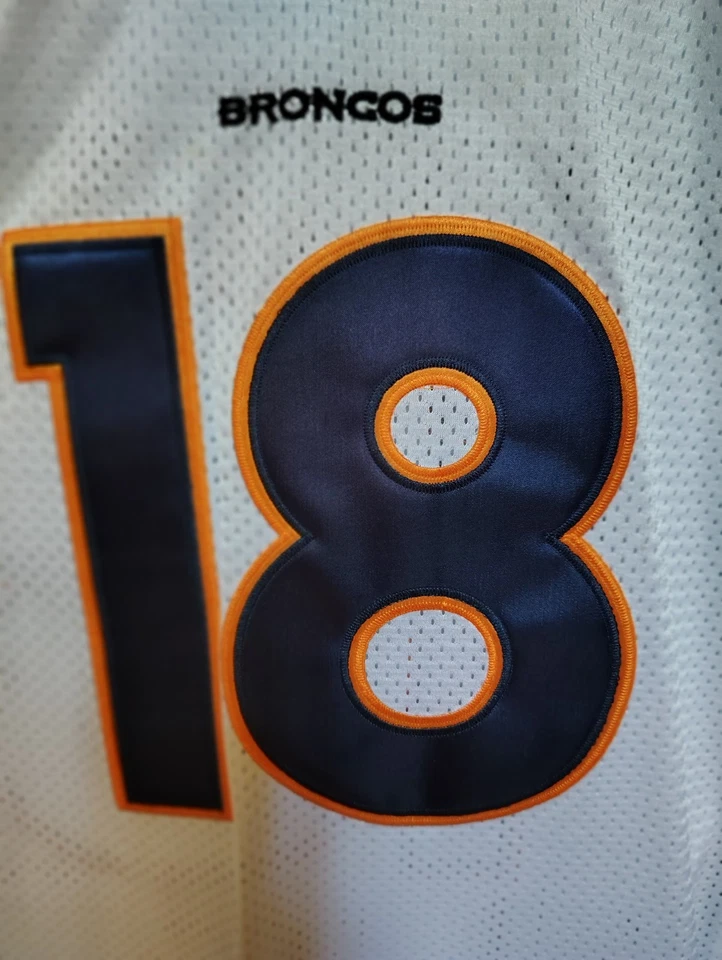 Camiseta deportiva cosida Nike On Field Peyton Manning Denver Broncos talla 50 (B029) Foto 3 de 4