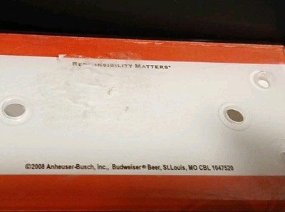 3 Budweiser Beer Table Bar Menu Advertisement Holder 7.5
