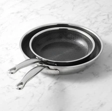 GreenPan™ Premiere Max Stainless-Steel Ceramic Nonstick Hybrid Fry Pan, Set of 2