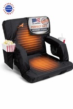 Heated Stadium Seats for Bleachers with Back Support - Upgraded Model Foldable