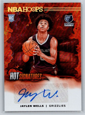 #ad 2024 25 Hoops #HSR WEL Jaylen Wells Hot Signatures Rookies $10.00
