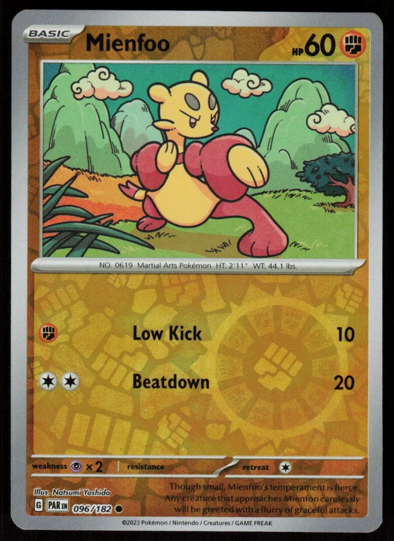 mienfoo pokemon card - 103/196 - Lost Origin Evolves from null Type Mienfoo - 67/99 - Common