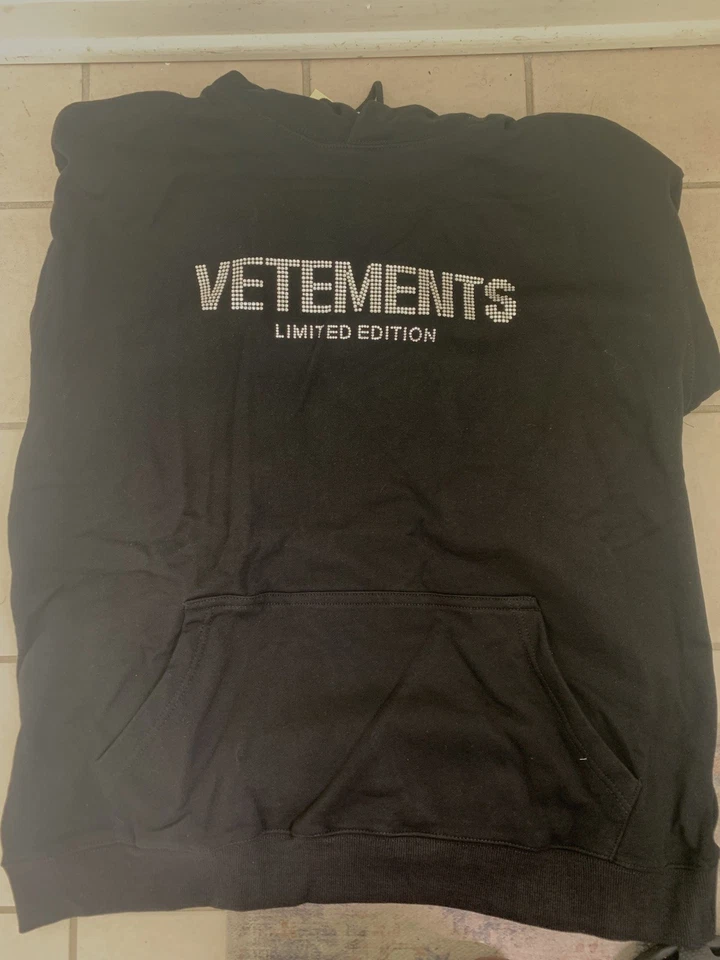 Black Vetements Hoodie Size S - Image 3 of 3
