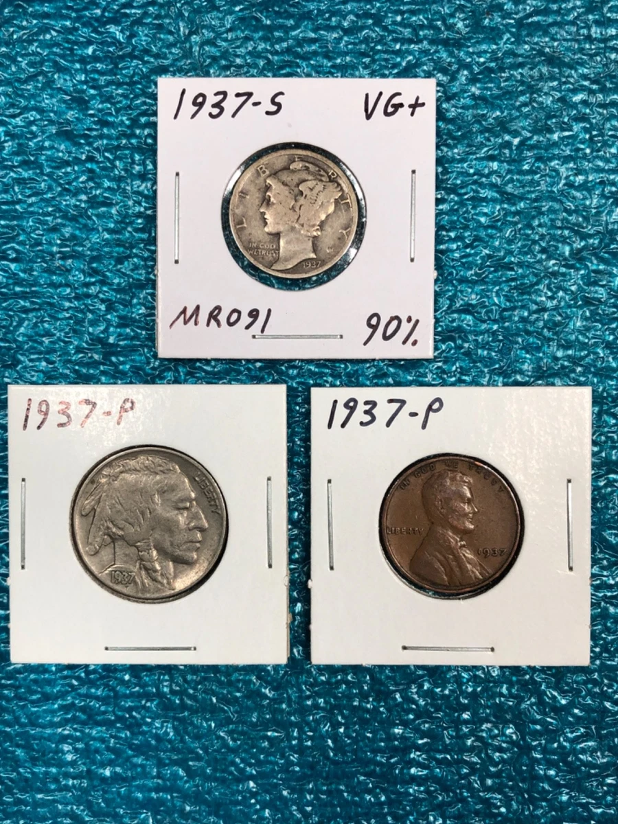 未经认证银1937 年美国水牛分硬币(1913-1938) | eBay