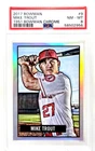 2017 Bowman Chrome 1951 REFRACTOR MIKE TROUT Baseball Card PSA 8 NM-MT