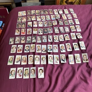 Joblot Of 90 Cigarette Cards Film/Cinema Stars Etc