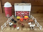 Vintage 1967 Fisher-Price Play Family Farm Barn Set & Silo Style #915 Fast Ship