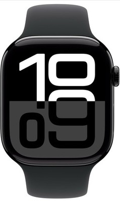 Apple Watch Series 10 LTE 46mm Jet Black Alu Black Sport S/M Smartwatch