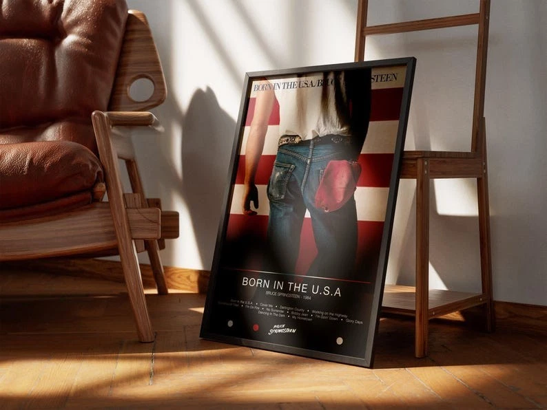 Bruce Springsteen Poster  Born In The U.S.A. Poster  Album Poster - Wall Decor - Image 2 of 4