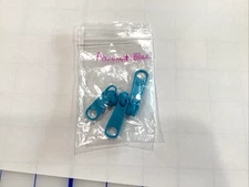 byAnnie Zipper Pulls, Parrot Blue, set of 3