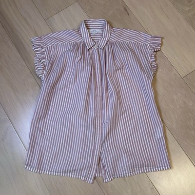 Birds of Paradis By Trovata Marianne Top Ruffle Sleeve *Flaw Women s XS