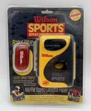 Wilson SPORTS ENGINEERED Stereo Cassette Player WsW33 IN ORIGINAL PACKAGING!