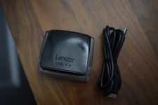 Lexar Professional USB 3.0 Dual-Slot Compact Flash Card Reader LRW400U w/ Cable
