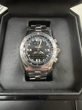 Breitling B-1 Chronometer A78362, Black Dial. Full set inc. Bakelite Case