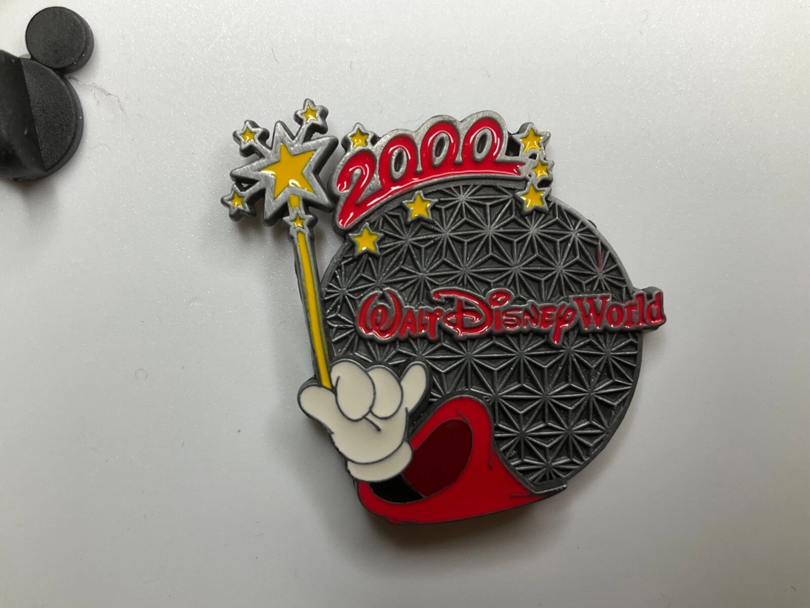 DISNEY Pin Epcot Spaceship Earth w/Sorcerer Mickey Wand 2000