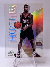 1998-99 Skybox E-X Century Larry Hughes #90 Rookie Card Philadelphia 76ers. rookie card picture