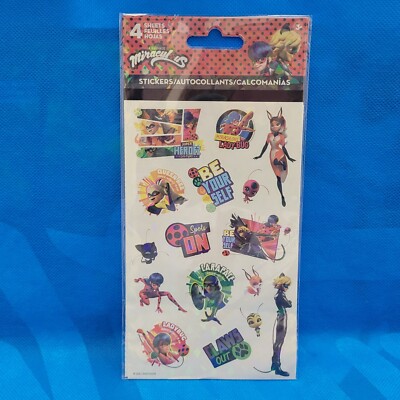 Sticker De Ladybug NEW! MIRACULOUS LADYBUG STICKER SHEET SET - 4 SHEETS! | eBay