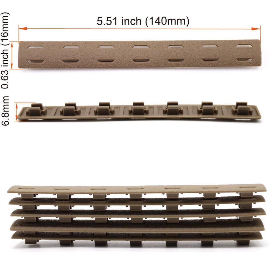 M-lock Protector Resistant Plastic Rail Cover for KM/Mlock System