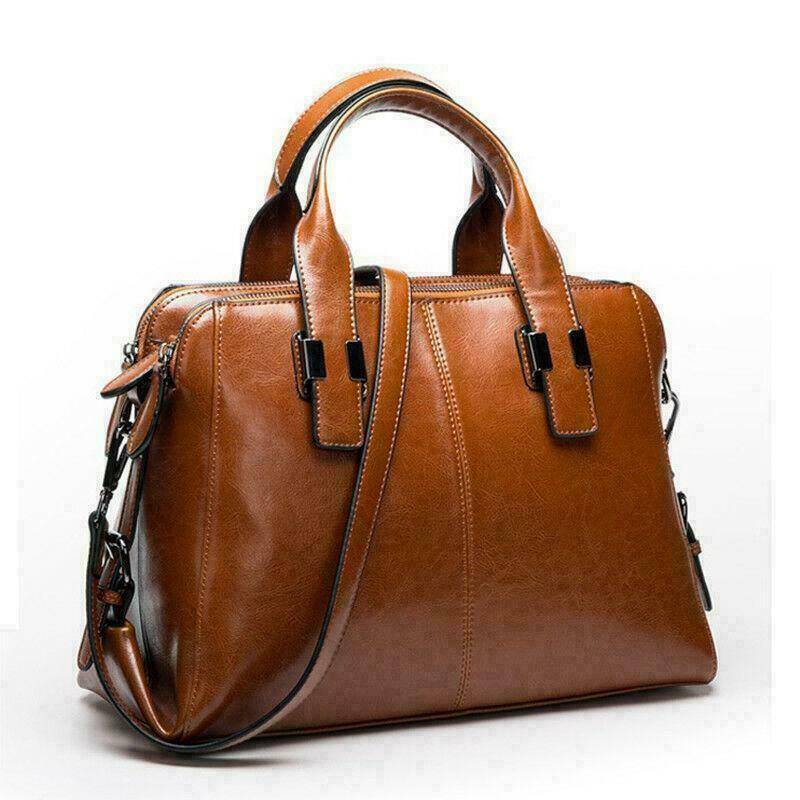 Real Genuine Leather Women's Handbag Shoulder Bag Purse
