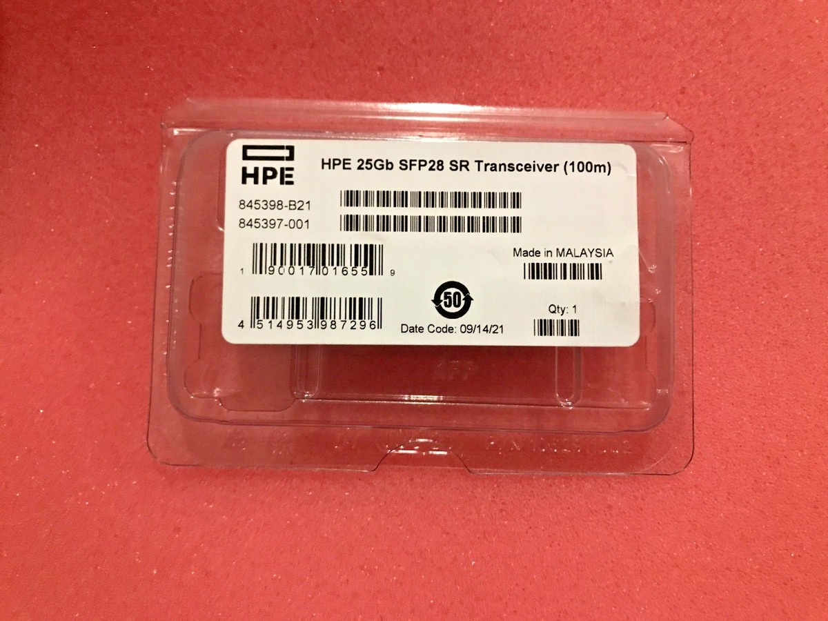 New 845398-B21 HPE 25GB SFP28 SR 100M Transceiver 849442-001